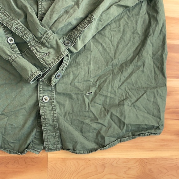 Converse Green Distressed Grunge light jacket - Picture 2 of 3